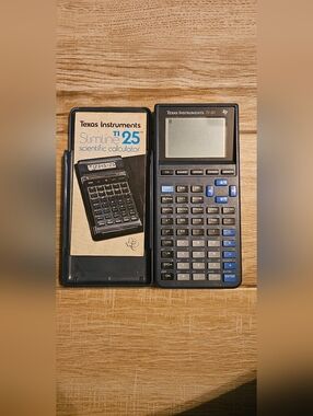 Vintage Texas Instruments TI-81 Graphing Calculator w/ TI-25 Manual & Case